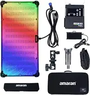 Aputure Amaran F21c 2'x1' RGBWW LED Flexible Fabric Light 100W, 2500K~7500K, 15 Lighting FX with Honeycomb Grid, Support App Control