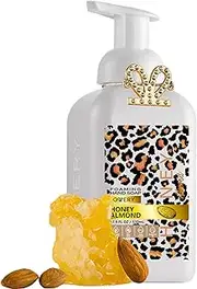 Lovery Foaming Hand Soap - 17.9 fl oz, Moisturizing Hand Soap with Aloe Vera & Essential Oils - Alcohol-Free Hand Wash in Honey Almond Fragrance - Scented Hand Wash for Kitchen or Bathroom - Free Swar