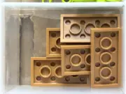 LEGO Parts - Medium Nougat Plate 2 x 4 - No 3020 - QTY 5