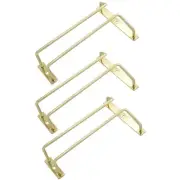 7-Inch Gold Wine Glass Rack - Under Cabinet Stemware Wine Glass Holder for Ba...