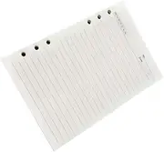 NUOBESTY 6 Hole Loose-leaf Filler Paper Sheets A5 Size 80 Sheets Refills for Planner Notebook Premium Quality Paper for Writing