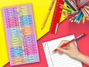 Unicorn Pencil Kids Name Label Personalised school pen Sticker Stationary dope