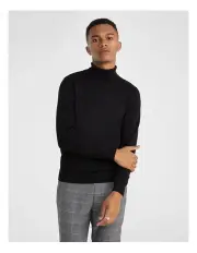 [yd.] Gillespie Roll Neck in Black