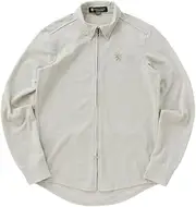 [KAPELMUUR] Capel Mule Long Sleeve Cycle Jersey, Long Sleeve Linen-Style Shirt Jersey, Ivory, M