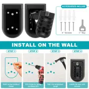 Key Lock Case Wall Mounted Key Storage Box 4 Digit Combination Key Safe qiwQB