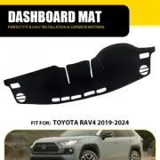 For 2019-2024 Toyota Rav4 non-slip Black Car Dashboard Pad Dash Cover Mat Pad (for: Toyota)