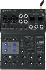 ROCKMIX 6FX USB Computer Recording Interface Bluetooth Mixer W/Effects