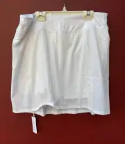 Addison Bay Skort NWT Medium White Tennis Golf NEW