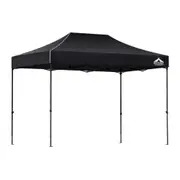 Gazebo Pop Up Marquee 3x4.5m Outdoor Tent Folding Wedding Gazebos Black