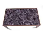 Amethyst Stone Dining Table Top Square Resin Meeting Table Office Furniture
