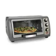 6 Slice Convection Toaster Oven With Easy Reach Roll-Top Door