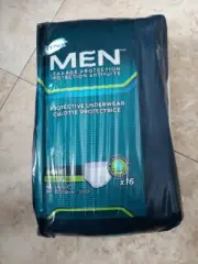 TENA Men Super Plus Absorbent Underwear Medium / Large, 3 Packs of 16 Total 48