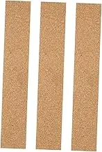 KALLORY Cork Strip Cork Bulletin Strips Frameless Memo Board Strips Office Accessory Kit