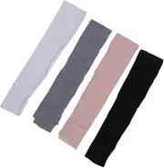 [CATIEBYE] 4pair Ultraviolet Half Finger Sun Gloves for Cycling Mitten Black White Light Grey and Sun-Resistant Gloves for Outdoor Activities