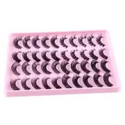 Mix False Eyelashes Cross Long Wispy Fluffy Lash Extension DD Curl Russian ]