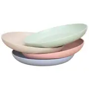Plates Dishes 7.8 Inches Unbreakable Wheat Straw - Reusable Set Dishwasher