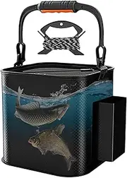 Fishing Bucket,EVA Fish Container | Waterproof Live Fish Lures Bucket EVA Fish Protection Bucket Container for Outdoor