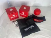 2 BoxBollen Boxball Reflex Punching Ball Fitness Game w Headband & QR Code App