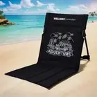 Folding Back Beach Chair with Carry Bag Floor Lounger Chair for Fishing Travel