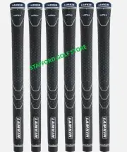 Lamkin UTx+ Full Cord Golf Grips Standard+ Grey/Blue Cap Core 600 Round Set of 6