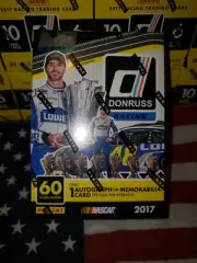 2017 Panini Donruss NASCAR Racing Factory Sealed Blaster Box - 1 Auto Or Mem/Avg