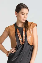 Faceted Square Necklace--RAR-300484