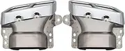 1Pair Quad Exhaust Tips Stainless Steel Compatible For Mercedes AMG A45 W176 CLA45 C117 2013-2018 Car Accessories(Silver)