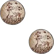 GOOHOCHY 2 Pcs Coconut Bowl Candy Snacks Nuts Container Key Holder Natural Key Storage Bowl