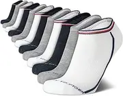 [Tommy Hilfiger] Men's Socks - 12 Pack Cushion Comfort Athletic Low Cut No Show Ankle Socks (Shoe Size: 7-12)