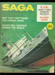 MAG: SAGA PULP-10/1960-ANDREA DORIA-CIA-VICKI TRICKETT-ANZIO VG