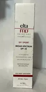 EltaMD UV Sport Broad Spectrum SPF 50-3 oz Body Sunscreen-For All Skin Types-New