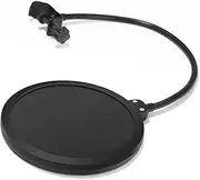 ERINGOGO Mic Filter Mask Windproof Dustproof for Microphone Double Mesh No-pierce Desk Mount Flexible -up