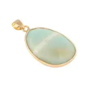 Faceted Amazonite Teardrop Pendant by Bead Landing™ 30mm