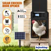 Solar Auto Chicken Coop Door Opener Automatic Timer Light Sensor Closer Hen Cage