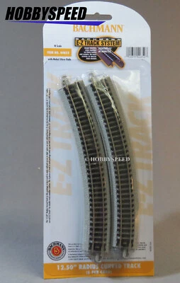 BACHMANN N SCALE E-Z TRACK 12.50 INCH RADIUS CURVE 6 sections gauge BAC44852 NEW
