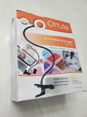 OttLite - Dimmable LED Ring Light with Clip - ClearSun Technology -CSJ36G5C- NIB