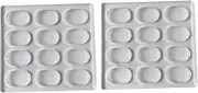 2X Clear Polycarbonate Dacquoise Cake Mold Oval Dakovaz Macaron Mould Cake Decorating Tool Bakeware
