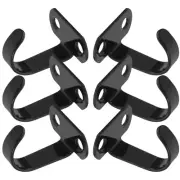 6pcs Iron Screw Mounted Ceiling Hooks Under-Shelf Hooks Heavy Duty Hook Hanger