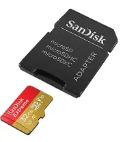 NIB SANDISK EXTREME 32GB MICROSD CARD $11 Memory Card
