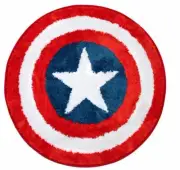 Marvel Avengers Captain America Shield Tufted Bath Rug Carpet Figure LOGO