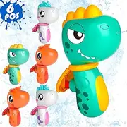 6PCS Animal Water Gun for Kids, Mini Squirt Gun Water Blaster Soaker Toys, Dinosaur Dog Unicorn Shape Small Water Pistol Gun for Summer Outdoor Pool/Beach/Yard/Party Play