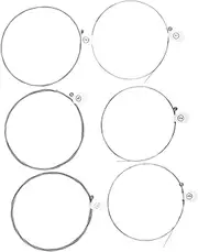 TOGEVAL 6pcs Acoustic Guitar Strings Set Rust-resistant Electric Guitar Strings Easy Replacement Quality