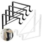 Stability Closet Rod Bracket Wall Mounted Shelf Brackets Bedroom