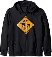 [STAR WARS] AT-AT Crossing Sign Zip Hoodie
