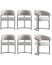 Manhattan Comfort Set of 6 Augusta Dining Chairs