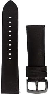 [Emporio Armani] Men's Watches 22 mm Black Leather Original Replacement Strap for AR2461, black