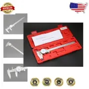 Stainless Steel 0-8'' Precision Dial Caliper with Fitted Box for Professionals
