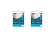 4pc Tontine 46x72cm Comfortech Classic Cotton Pillow Protector Home Bedding WHT