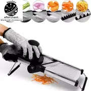 Adjustable Mandoline Slicer – Stainless Steel Vegetable Chopper for Easy Cutting