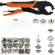 Snap Fastener Tool Kit Heavy Duty Snap Button Tool Kit with Adjustable Snap Plie